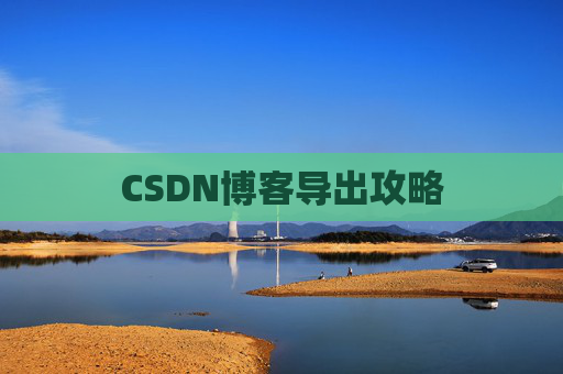 CSDN博客导出攻略